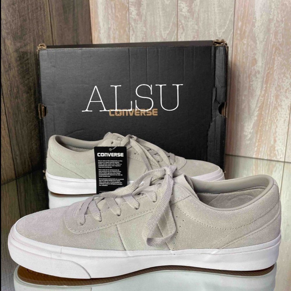 🎄SALE🎄 Converse Men Classic One Star CC Pro Pale Grey Suede Low Lacing Sneaker - Picture 2 of 9